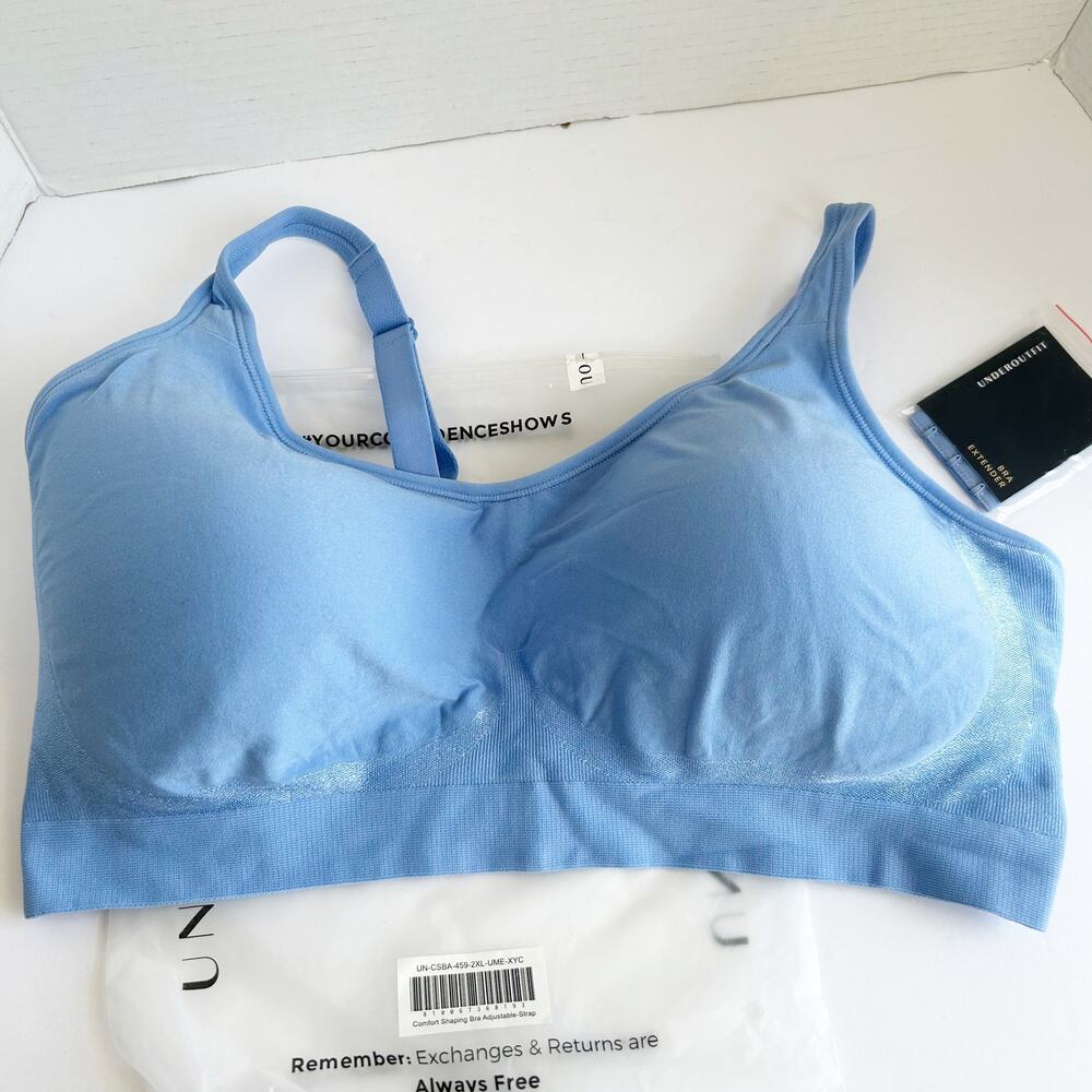 Underoutfit Comfort Shaping Bra Size 3XL Adjustable Straps NWT Ultramarine 459 - Picture 2 of 9